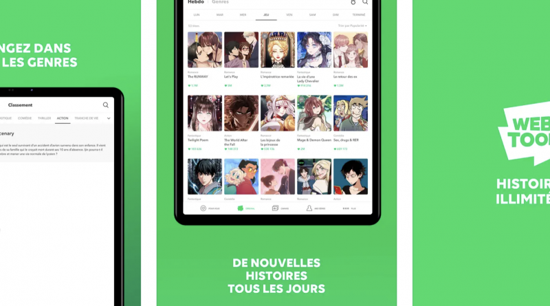 guide comment lire webtoon smartphone téléphone portable appstore google play